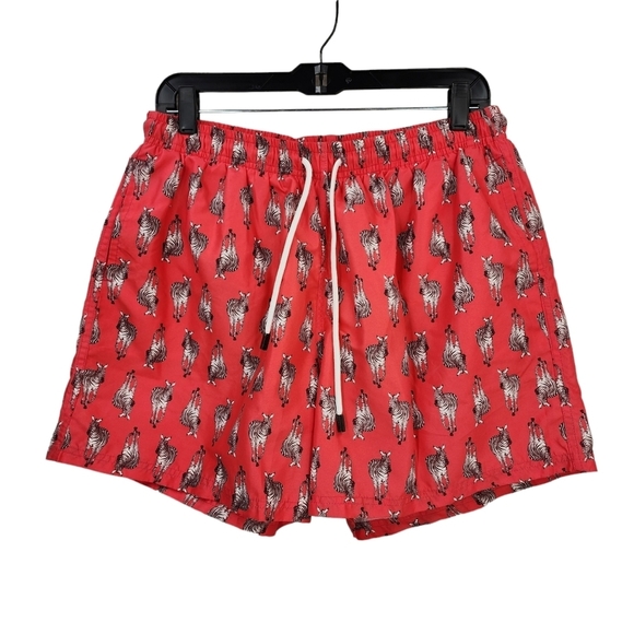98 Coast Av. Men's Zebra Print Swim Trunks- XXXL